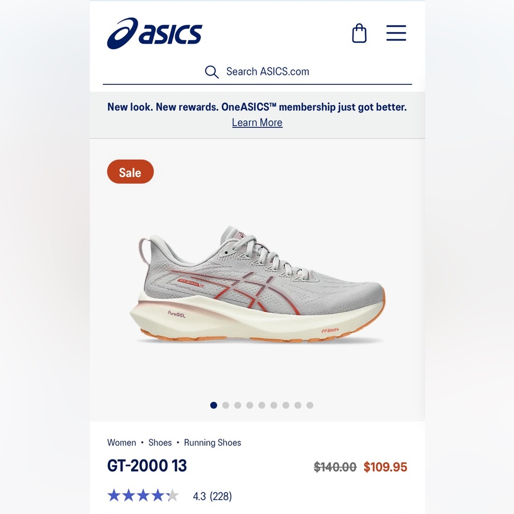 ASICS Women's GT-2000 13 in Concrete/Watershed Rose - 7W